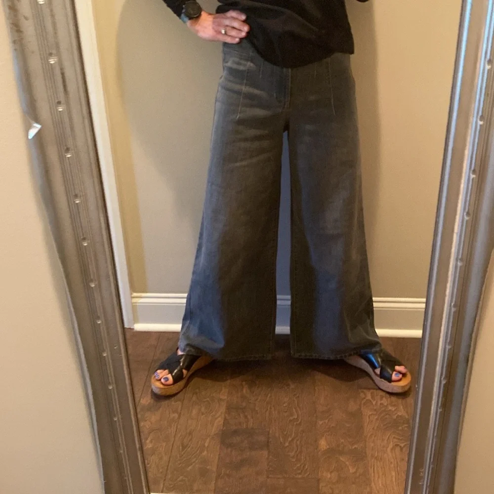 Cute High Waisted Wide Leg Pants - Picture 4 of 11